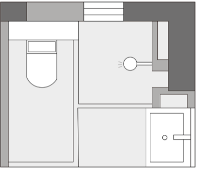 干湿分离卫生间设计